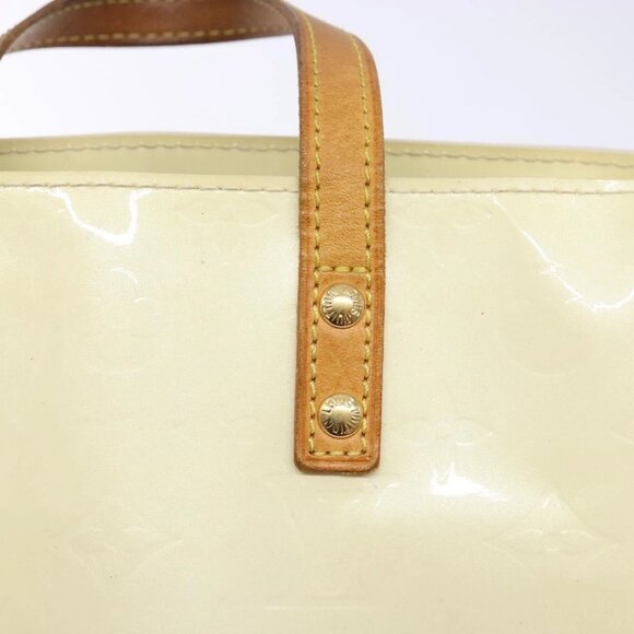 LOUIS VUITTON Monogram Vernis Reade PM Hand Bag Perle M91336 LV Auth 138316 - Picture 10 of 16